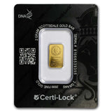 2 gram Gold Bar - Scottsdale Mint (In Certi-Lock® Assay, Black)